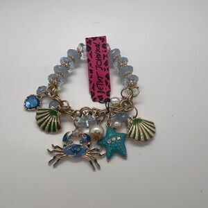 Crab shell bracelet Betsey Johnson